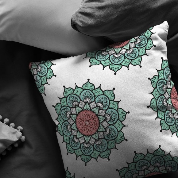 Moroccan Style Mandala Pillow - Picture 1 of 6